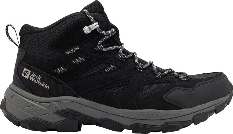 Jack wolfskin vojo tour texapore mid wandelschoenen zwart eu 44 man