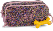 Stones and bones rowan 2.0 - etui - pennenzak voor kinderen - 3 vakken - glamour - lila - afbeelding 1
