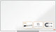 Nobo impression pro widescreen magnetisch whiteboard van staal - met pennengoot - inclusief whiteboard marker - 890x500mm - wit