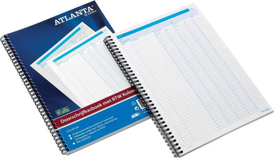 Djois doorschrijfkasboek atlanta- a4 - 50x2vel - met btw kolommen