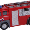 2-play brandweer tankauto pull-back met licht en geluid 12 cm rood