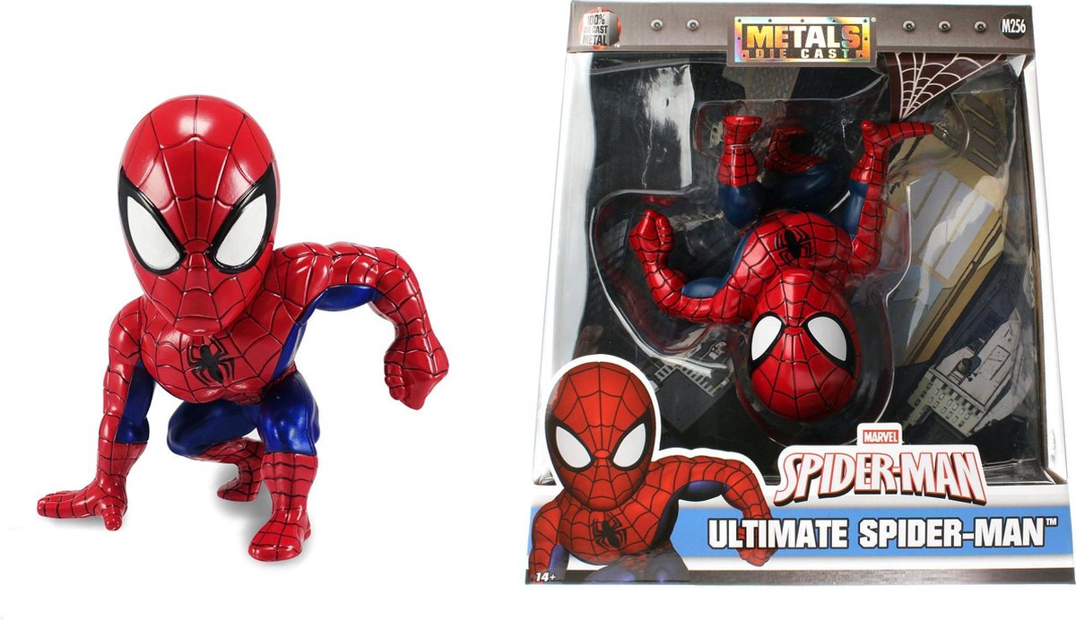 Marvel figuren simba spiderman metaal (15 cm)