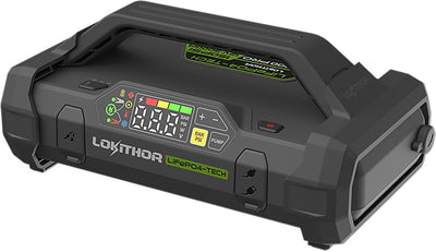 Lokithor jumpstarter ja3000 pro - 12v - 3000a – lithium ijzerfosfaatbatterij (lifepo4) – luchtcompressor 10 bar - 60 watt powerbank - led-zaklamp - connect max technologie