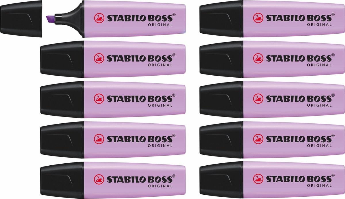 Stabilo boss original pastel - markeerstift - lila blush - doos 10 stuks