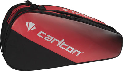 Carlton - team 2 compartment racket bag- black yellow- badminton tas