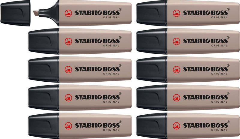 Stabilo boss original - markeerstift - warm grijs - doos 10 stuks