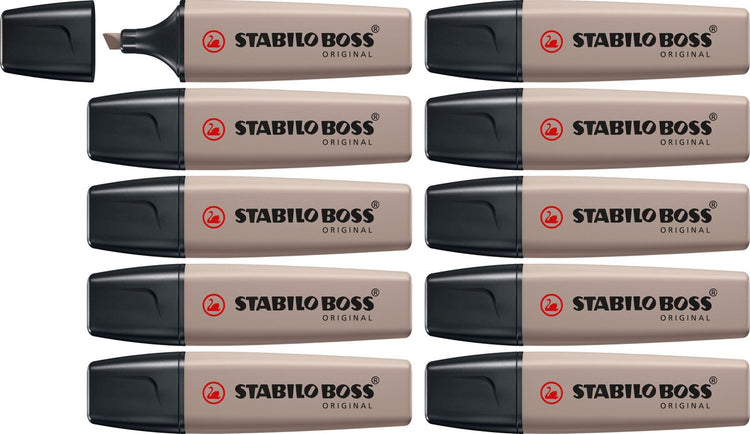 Stabilo boss original - markeerstift - warm grijs - doos 10 stuks
