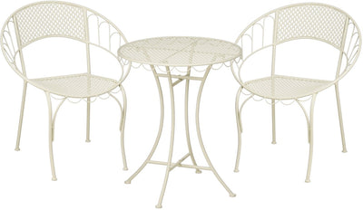 Mica decorations marseille bistroset - set van 3 - ijzer - off-white
