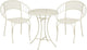 Mica decorations marseille bistroset - set van 3 - ijzer - off-white