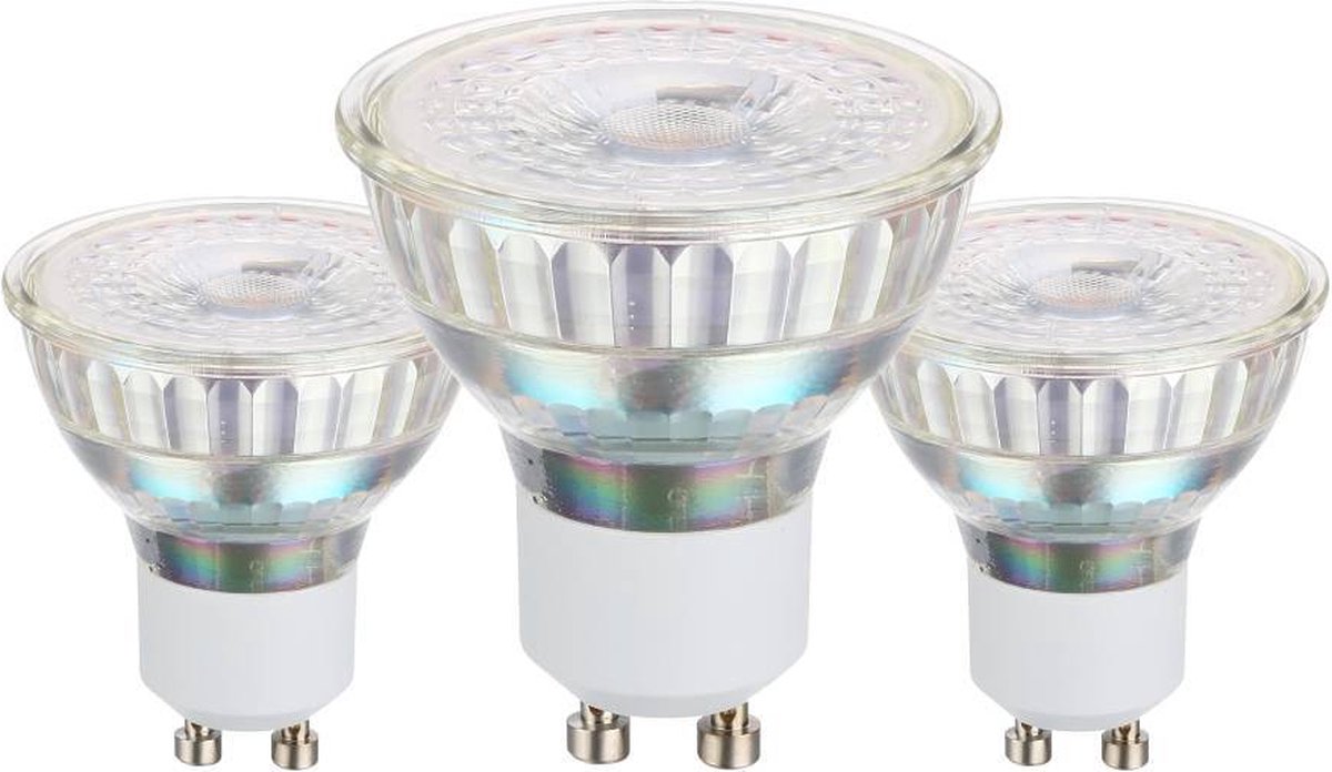 Eglo led lamp set 3 stuks - gu10 - ø 5 cm - helder - 3000k