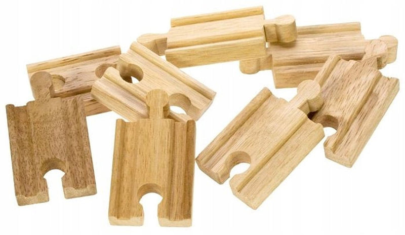 Kruising bigjigs houten rails - mini, 8st.