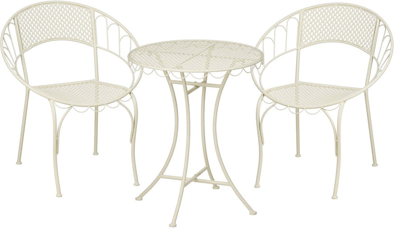 Mica decorations marseille bistroset - set van 3 - ijzer - off-white