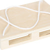Small foot - houten kraanwagen blauw met pallet