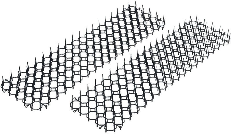 Kinzo dierenafweermat 2 stuks voor dierwering tuin - kattenafweermat voor katten verjagen - afweermat tuin met stekels - vogelwering - stekelmat tuin - 49 x 14 cm