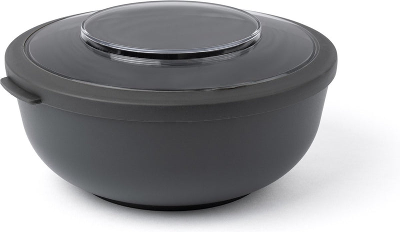 Amuse tylla charcoal 2000ml - lunchbox – lunchtrommel – bowl met deksel - perfect afsluitbare vershouddoos - saladebox voor onderweg - bpa-vrij – zwart