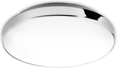 Briloner malbona - badkamerlamp plafondlamp - plafonnière badkamerverlichting - 13 watt - 1.200 lumen - 4.000 kelvin - wit-chroom - 28.5cm