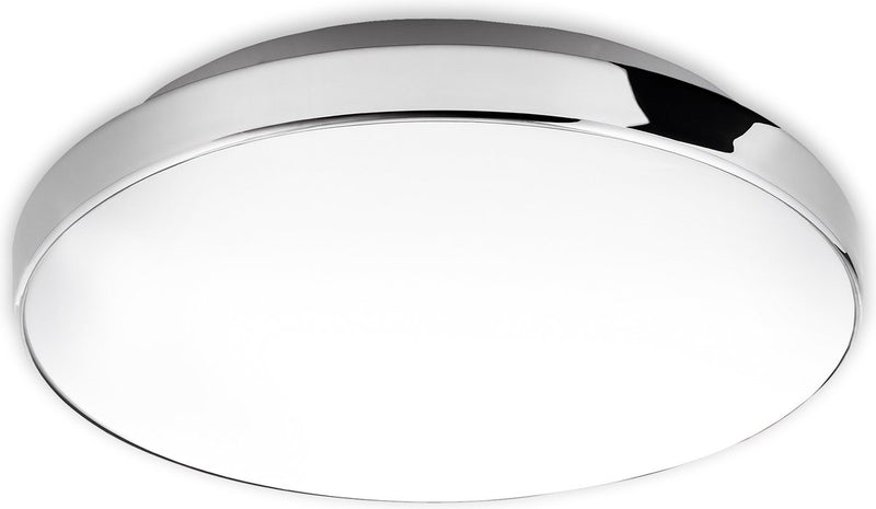 Briloner malbona - badkamerlamp plafondlamp - plafonnière badkamerverlichting - 13 watt - 1.200 lumen - 4.000 kelvin - wit-chroom - 28.5cm