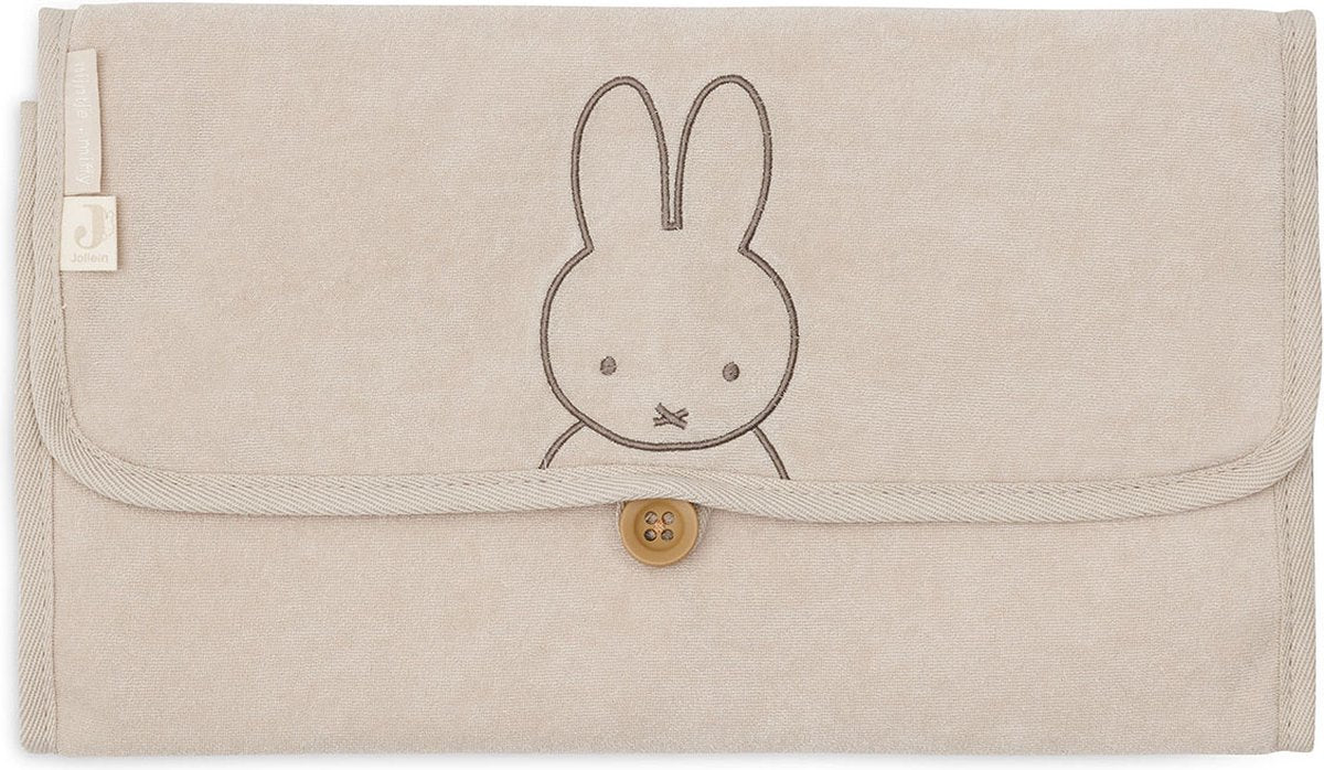 Jollein x nijntje verschoningsmat badstof miffy - nougat