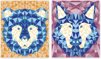 Janod - mysterix - mozaiek foamstickers - bosdieren