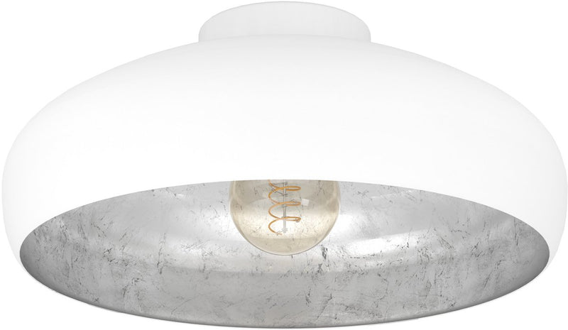 Eglo mogano plafondlamp - e27 - ø 40 cm - wit zilver