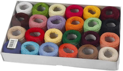 Creativ company mercerised katoengaren, diverse kleuren, 20 gr, 24 bol
