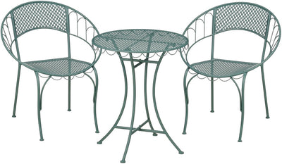 Mica decorations marseille bistroset - set van 3 - ijzer - groen