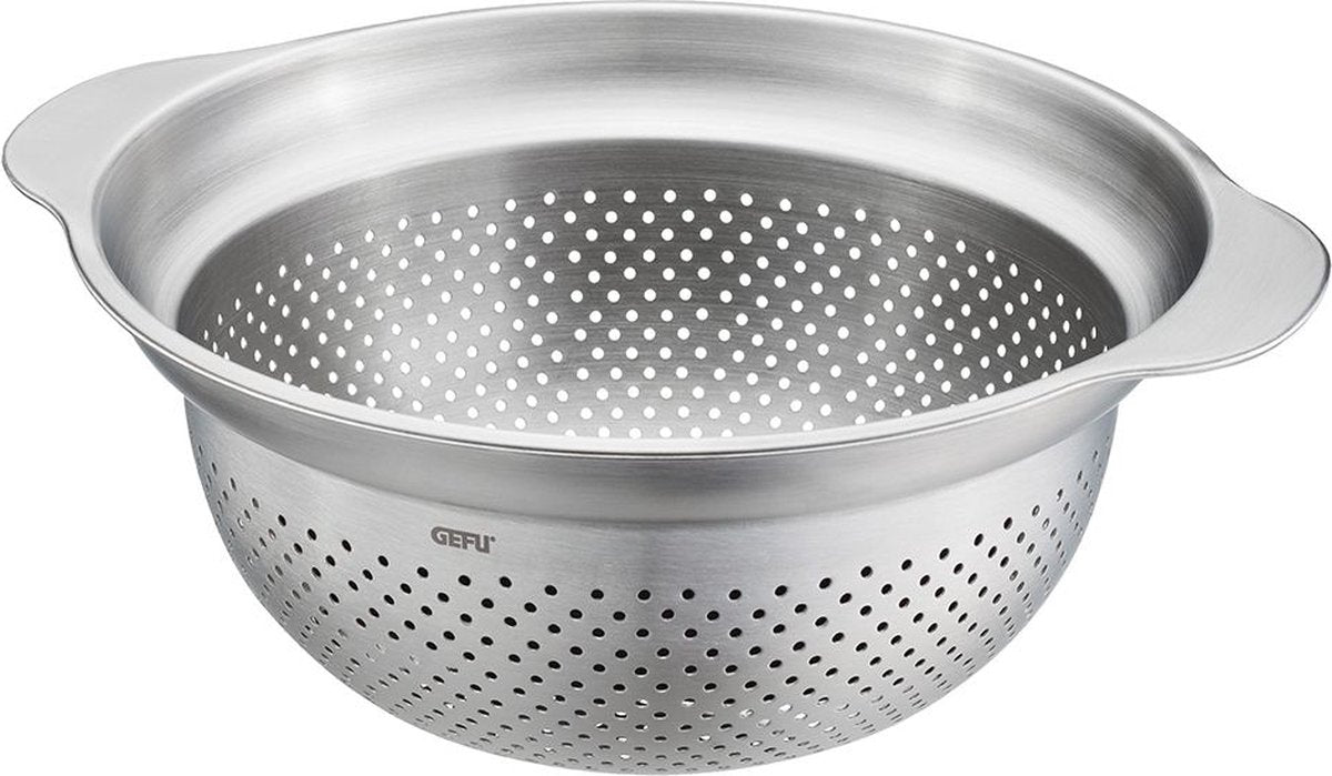 Gefu premio vergiet en stoominzet ø23 cm – rvs 3-in-1 vergiet – vaatwasmachinebestendig
