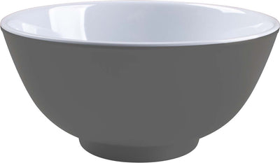 Bo-camp - kom - two-tone - melamine - 4 stuks - grijs