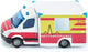 Siku mercedes benz rettungsdienst 12,7 cm staal wit rood (1536)