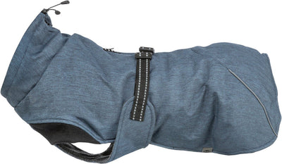 Trixie hondenjas - donkerblauw, waterafstotend, fleece voering - 45 cm