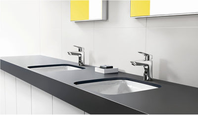 Hansgrohe logis - wastafelmengkraan - ééngreeps bediening - coolstart energiebesparend - met trekwaste - 100mm - chroom