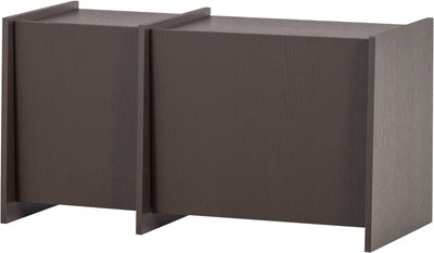 Woood brock tv meubel 102 cm - essen fineer - middenbruin - 53x102x44
