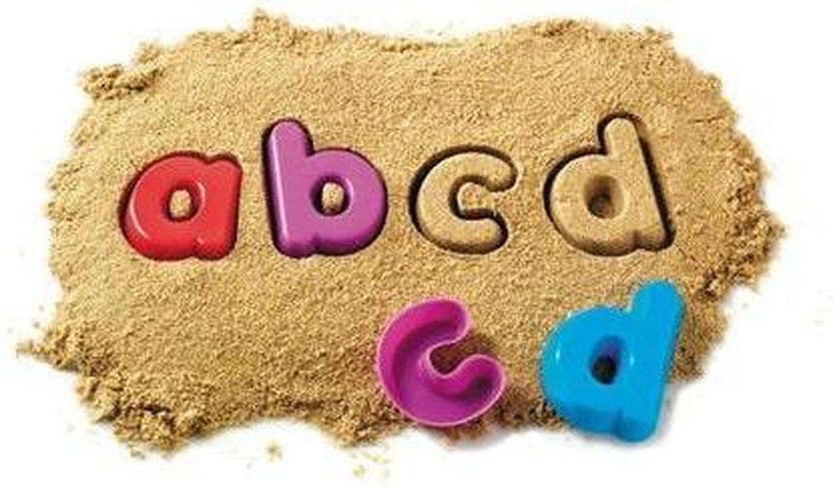 Learning resources zand vormen alfabet - kleine letters - 3+