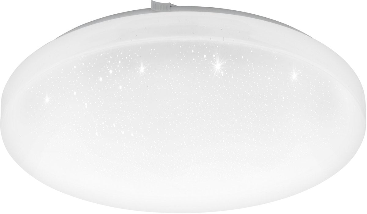 Eglo frania-s plafondlamp - led - ø33 cm - 1-lichts - wit kristaleffect