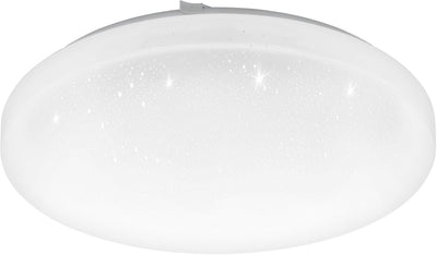 Eglo frania-s plafondlamp - led - ø33 cm - 1-lichts - wit kristaleffect