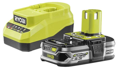 Ryobi one+™ 18v 1x 2,5 ah lithium+ accu lader set