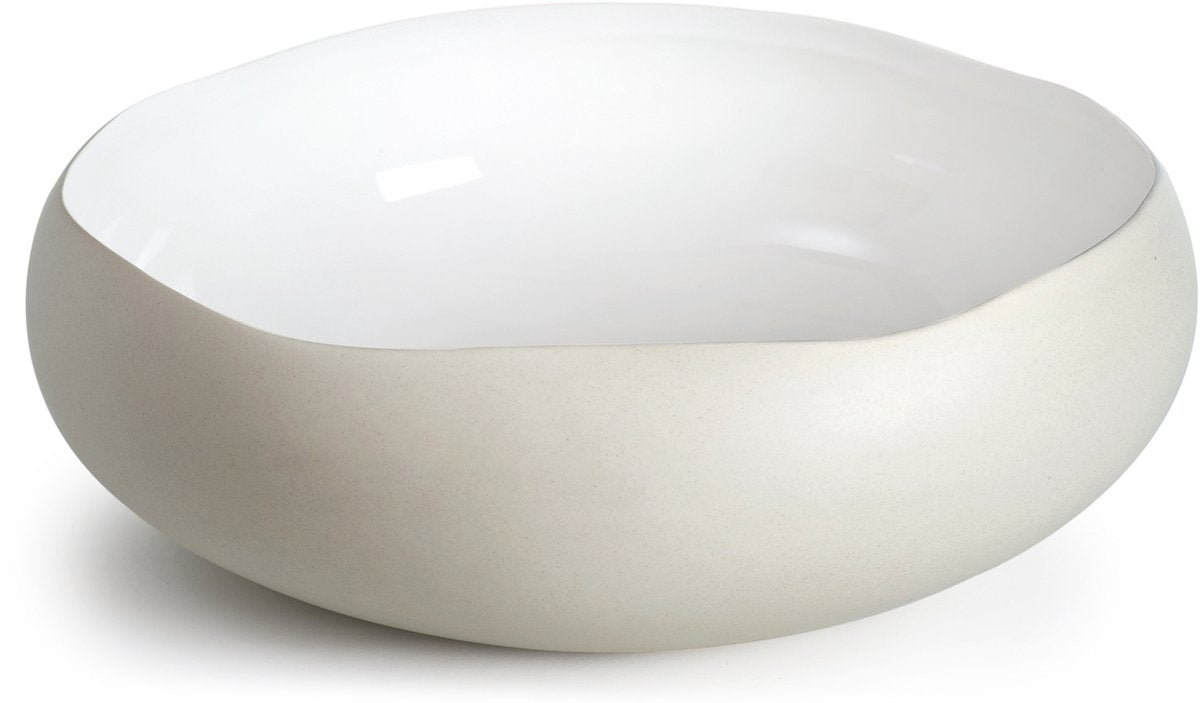 Medard de noblat - oslo white - schaal 34 x 34 x 11.5 cm - stoneware