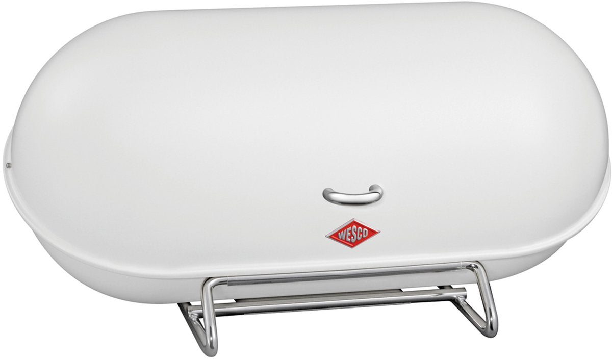 Wesco breadboy broodtrommel | 12 liter | metaal - mat wit | broodbewaardoos