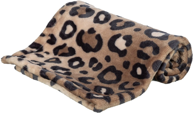 Trixie hondendeken leo soft pluche bruin panterprint
