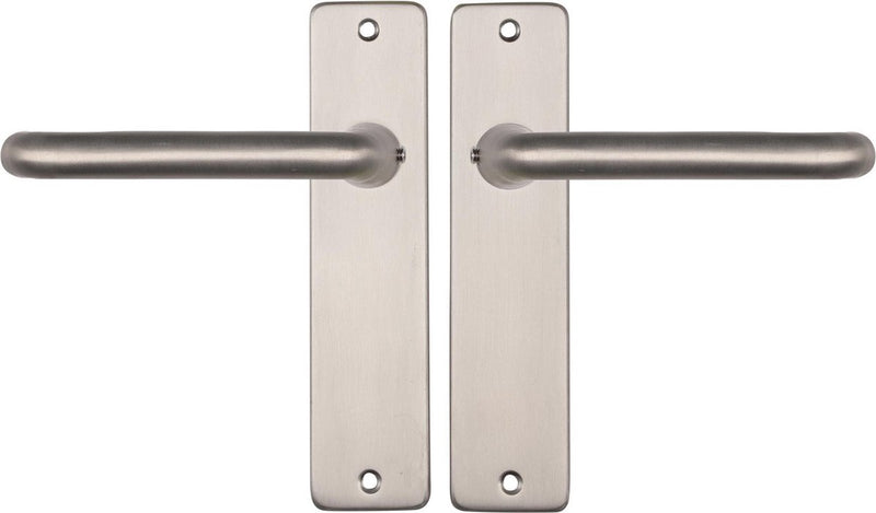 Starx deurklink zilver - rvs look â€“ deurbeslag â€“ deurkruk met schild â€“ blind - deurklink coupe - 43 x 180 mm â€“ ã˜ 18 mm