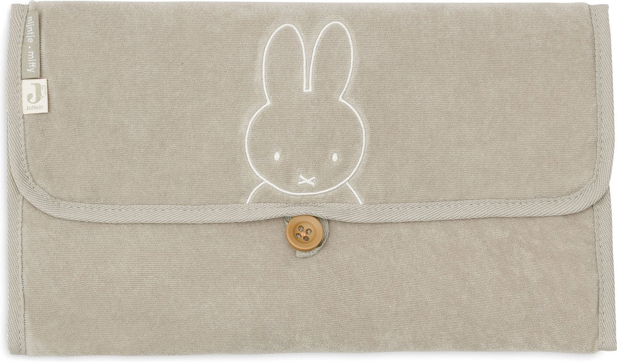 Jollein x nijntje verschoningsmat badstof miffy - olive green