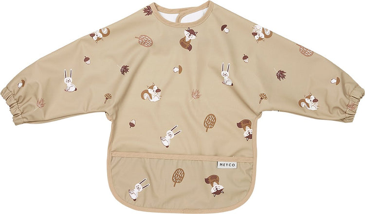 Meyco baby forest animals mouwslab - sand