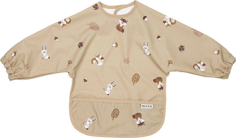 Meyco baby forest animals mouwslab - sand