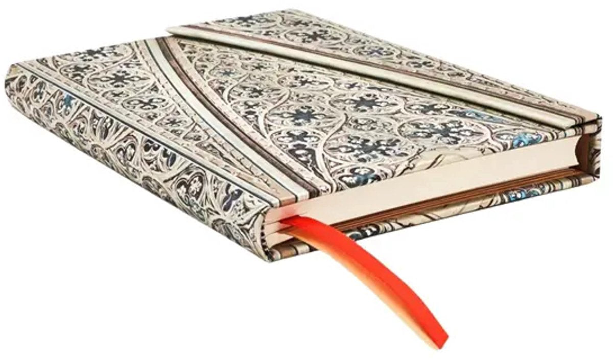Paperblanks 2026 vault of the milan cathedral (duomo di milano) midi 18-month horizontal hardcover flexi dayplanner 2025-2026 (wrap closure)