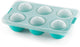 Lékué ijsblokjesvorm - xl - met deksel - rond - turquoise