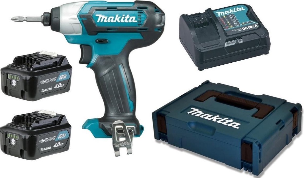 Makita - td110dsmj - 12v - accu - slagschroevendraaier - 2x 4.0ah - in mbox