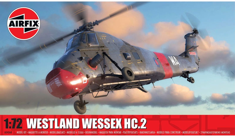 Airfix modelbouwpakket militaire voertuigen - 04068 westland wessex hc.2 - sikorsky s-58 - britse helikopter plastic - 1:72 - modelbouw