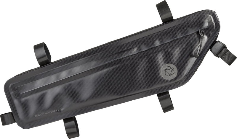 Agu venture extreme - frametas - 3l - bikepacking tas - 100% waterdicht gerecycled polyester - zwart - ykk ritssluiting - 3m reflectie