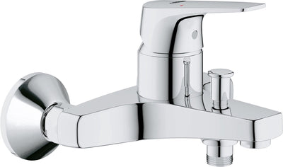 Grohe quickfix start flow badkraan - met omstel en koppelingen - chroom
