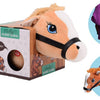 Holly horse paardenhoofd lichtbruin met elastiek